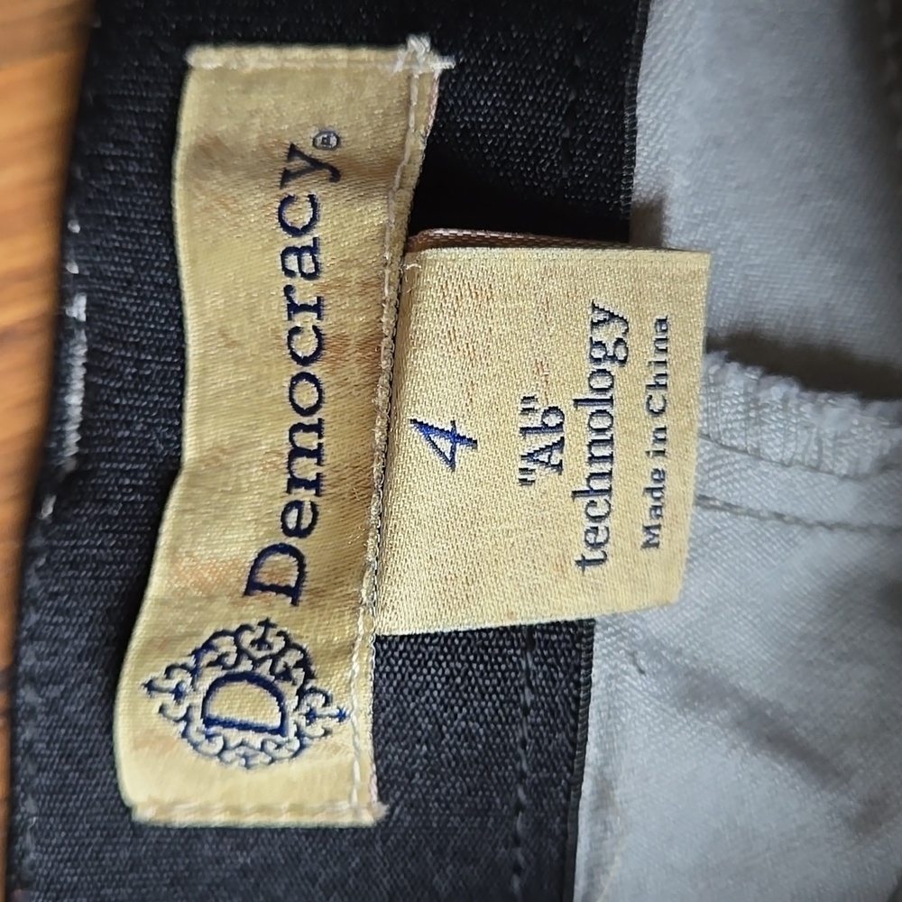 Women's Democracy Ab Technology Size 4 Skinny Double Zipper Gray Jeans - Picture 4 of 7